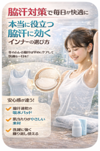 脇汗に効くインナー