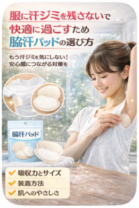 脇汗に効果的なパッド
